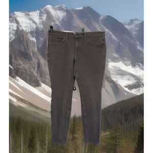 Carhartt Jeans Women 18 Tall Olive Green Slim Fit Canvas Stretchy‎ Heavy Duty